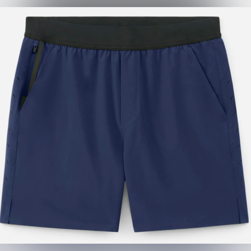 Ten Thousand The Interval Short 7 Inch Navy Blue Shorts Mens Size Small